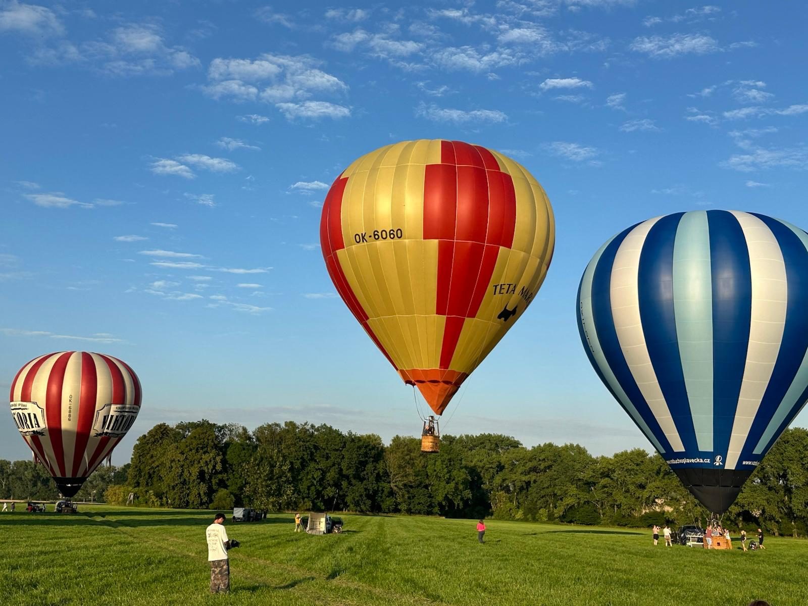 balonová fiesta Farma Bláto – ranní lety nad krajinou